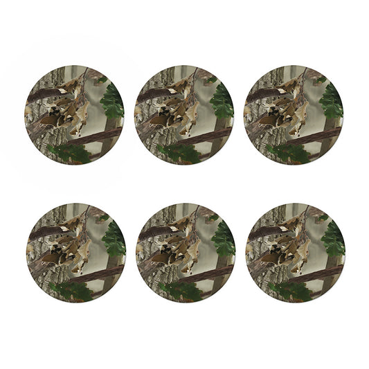 Oak Tree Hunting Camouflage Print Coaster Set