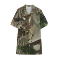 Oak Tree Hunting Camouflage Print Cotton Hawaiian Shirt