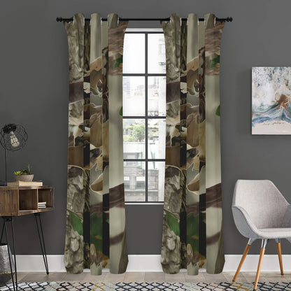 Oak Tree Hunting Camouflage Print Curtain