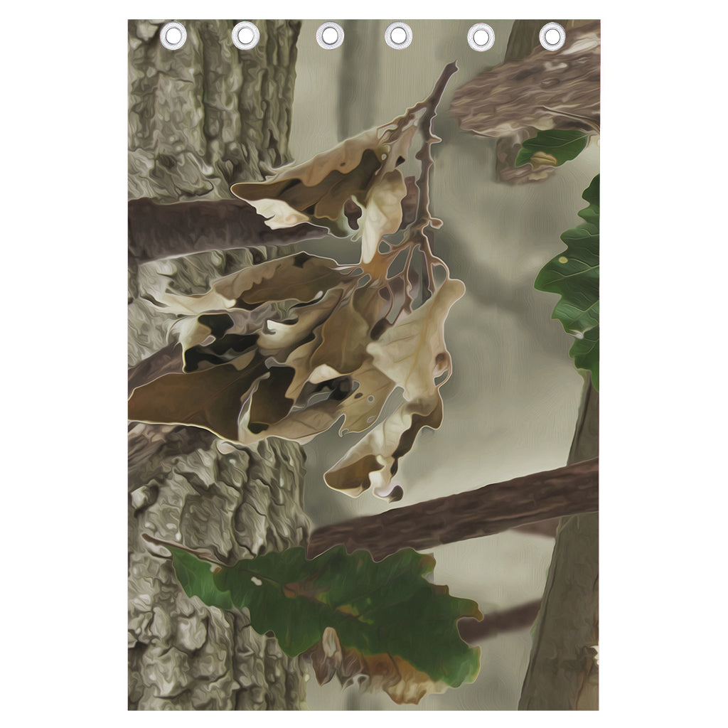 Oak Tree Hunting Camouflage Print Curtain