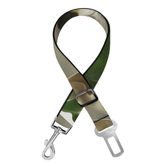Oak Tree Hunting Camouflage Print Dog Seat Belt