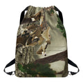 Oak Tree Hunting Camouflage Print Drawstring Backpack