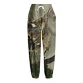 Oak Tree Hunting Camouflage Print Fleece Lined Knit Pants