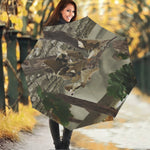 Oak Tree Hunting Camouflage Print Foldable Umbrella