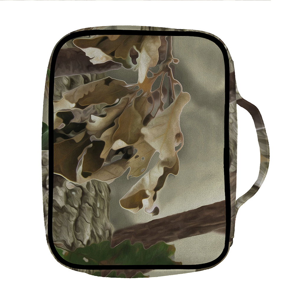 Oak Tree Hunting Camouflage Print Front Pocket Bible Bag