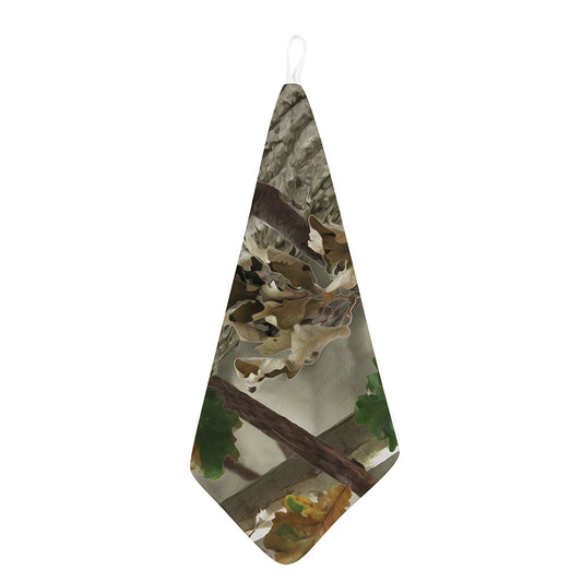 Oak Tree Hunting Camouflage Print Hand Towel