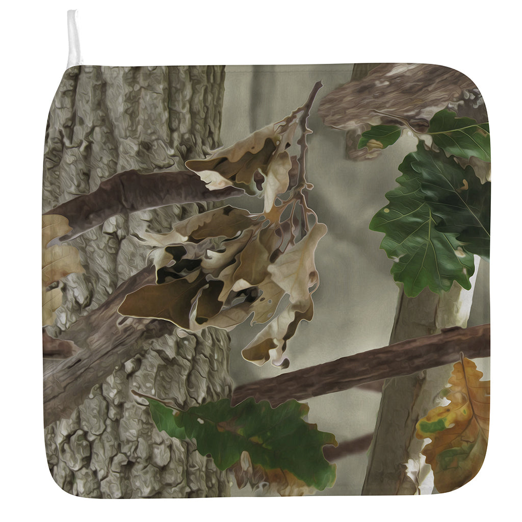 Oak Tree Hunting Camouflage Print Hand Towel
