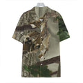 Oak Tree Hunting Camouflage Print Hawaiian Shirt