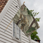 Oak Tree Hunting Camouflage Print House Flag