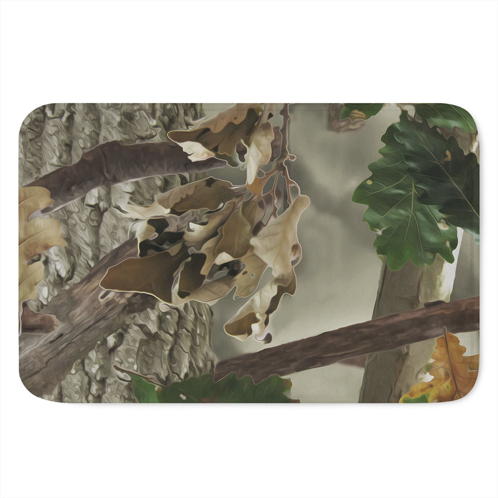 Oak Tree Hunting Camouflage Print Indoor Door Mat