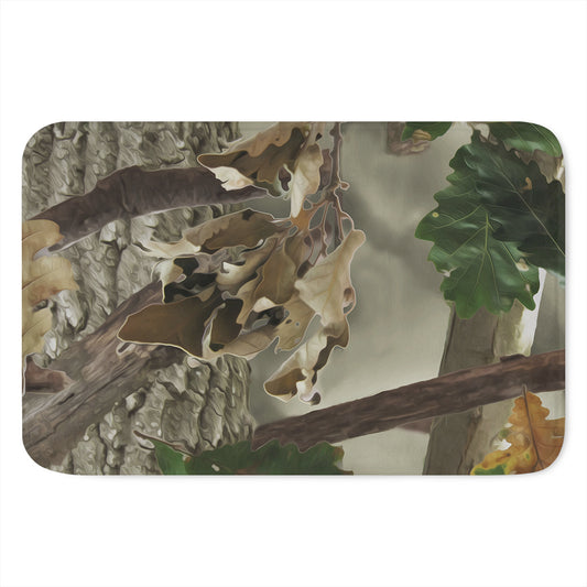 Oak Tree Hunting Camouflage Print Indoor Door Mat