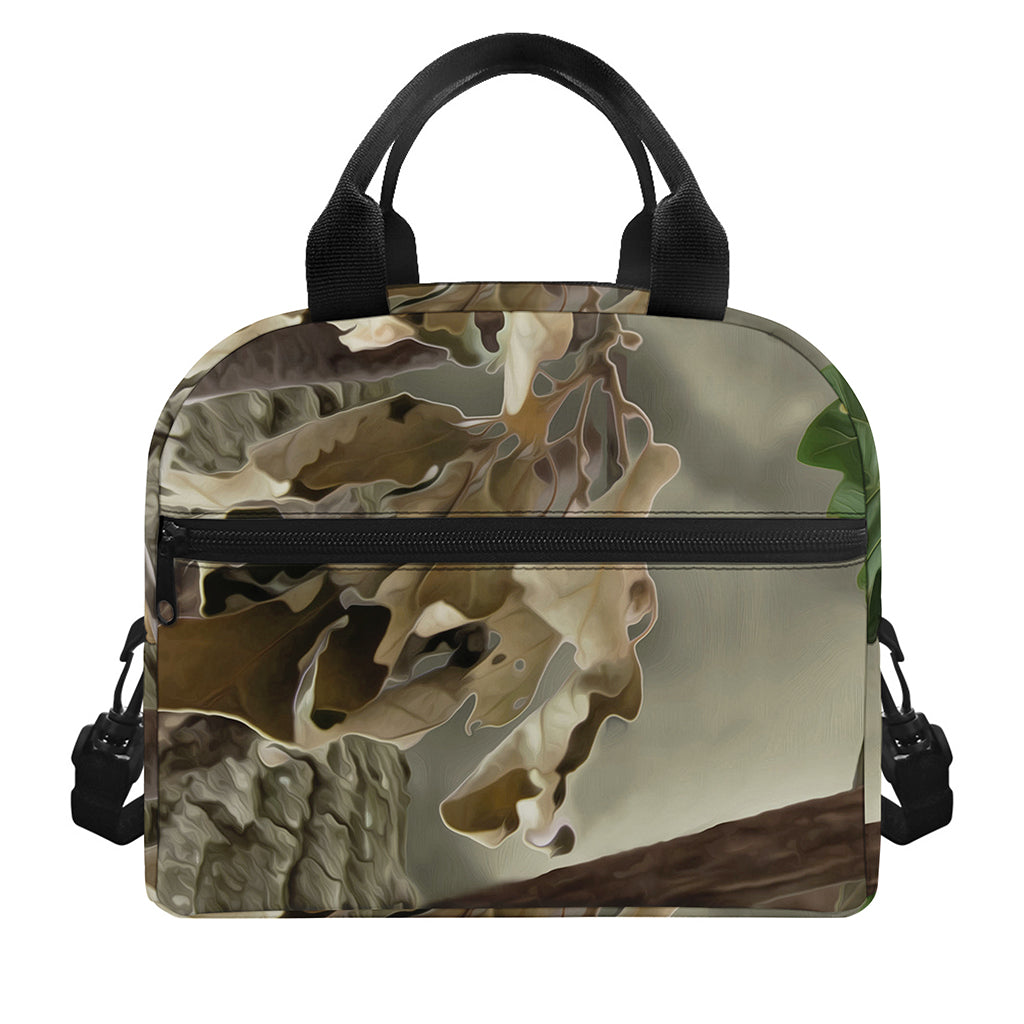 Oak Tree Hunting Camouflage Print Insulated Lunch Bag