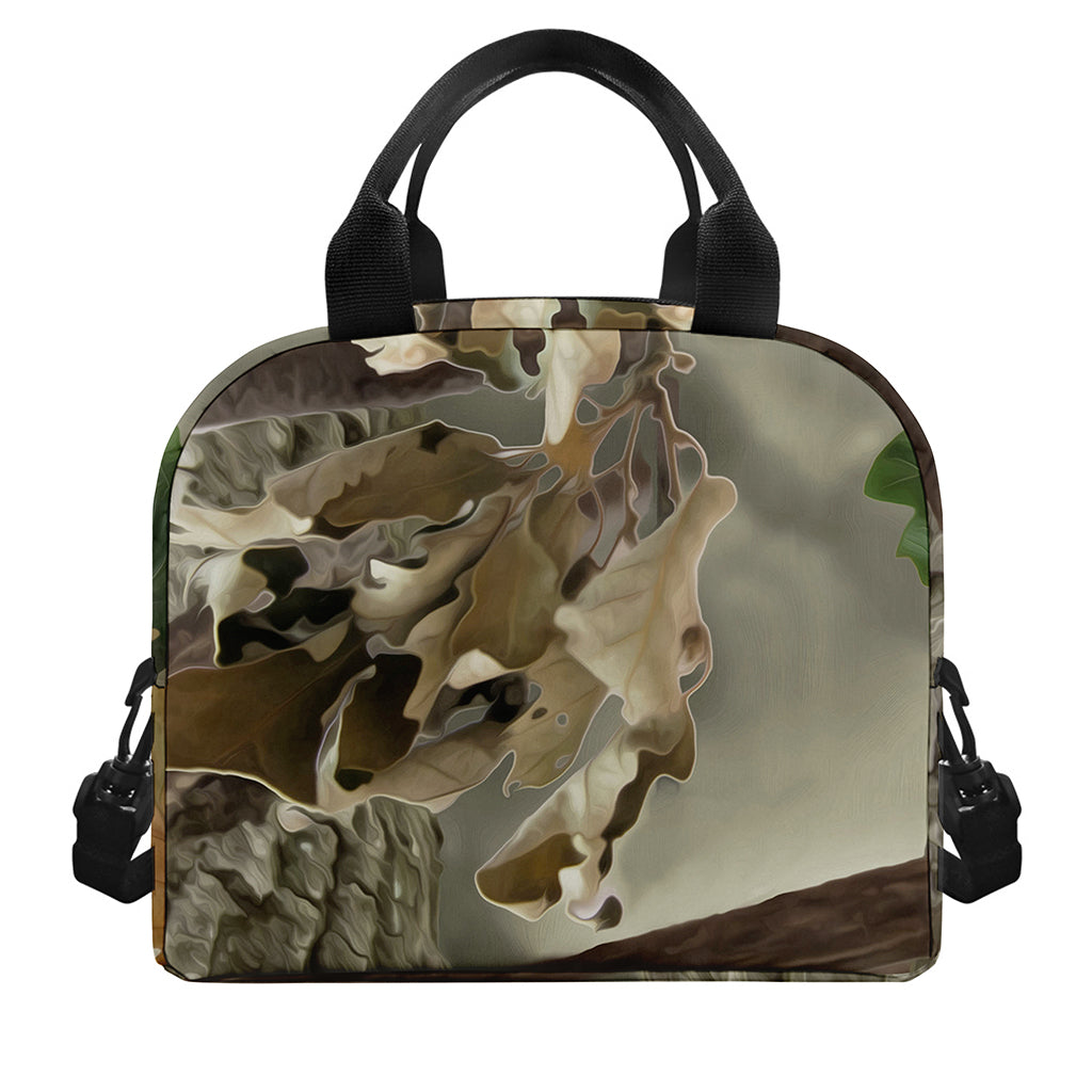 Oak Tree Hunting Camouflage Print Insulated Lunch Bag