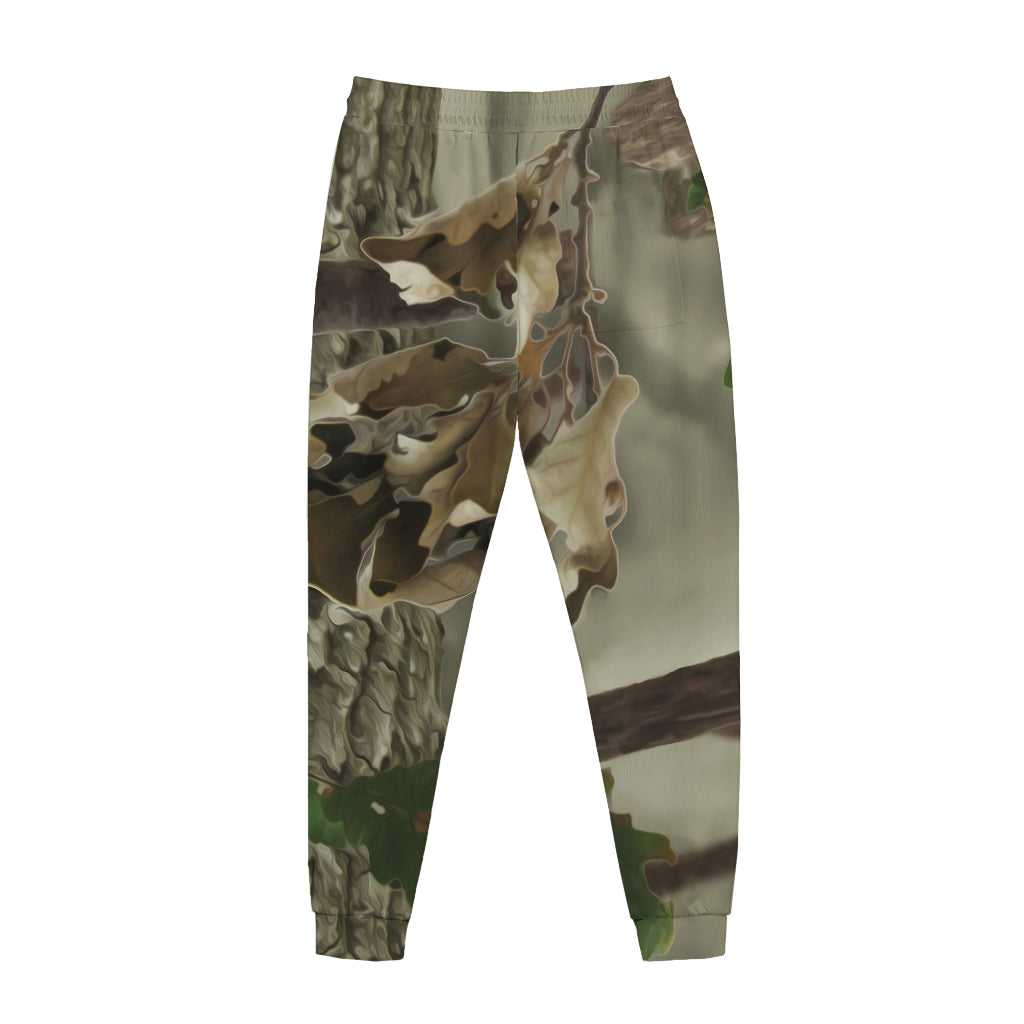Oak Tree Hunting Camouflage Print Jogger Pants