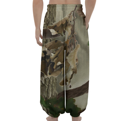Oak Tree Hunting Camouflage Print Lantern Pants