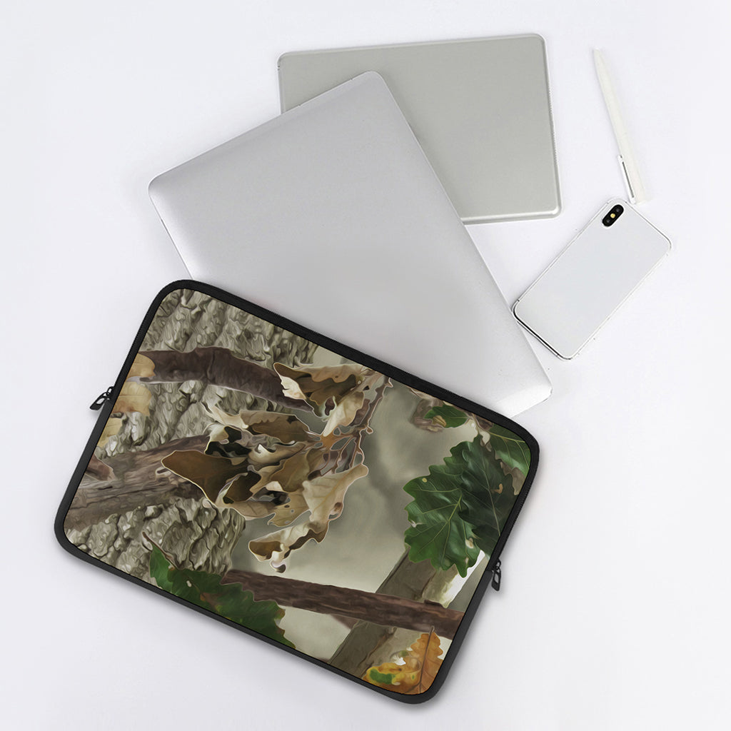 Oak Tree Hunting Camouflage Print Laptop Sleeve