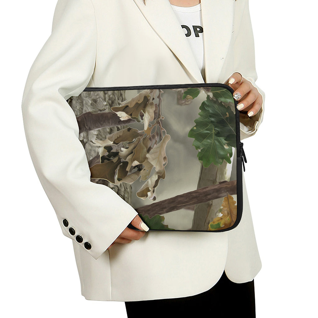 Oak Tree Hunting Camouflage Print Laptop Sleeve