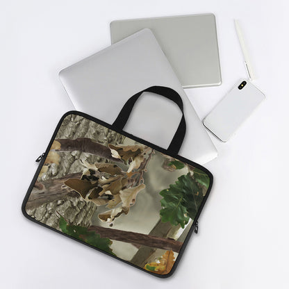 Oak Tree Hunting Camouflage Print Laptop Sleeve With Handle