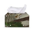 Oak Tree Hunting Camouflage Print Leather Tissue Box Cover