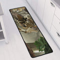 Oak Tree Hunting Camouflage Print Long Kitchen Mat