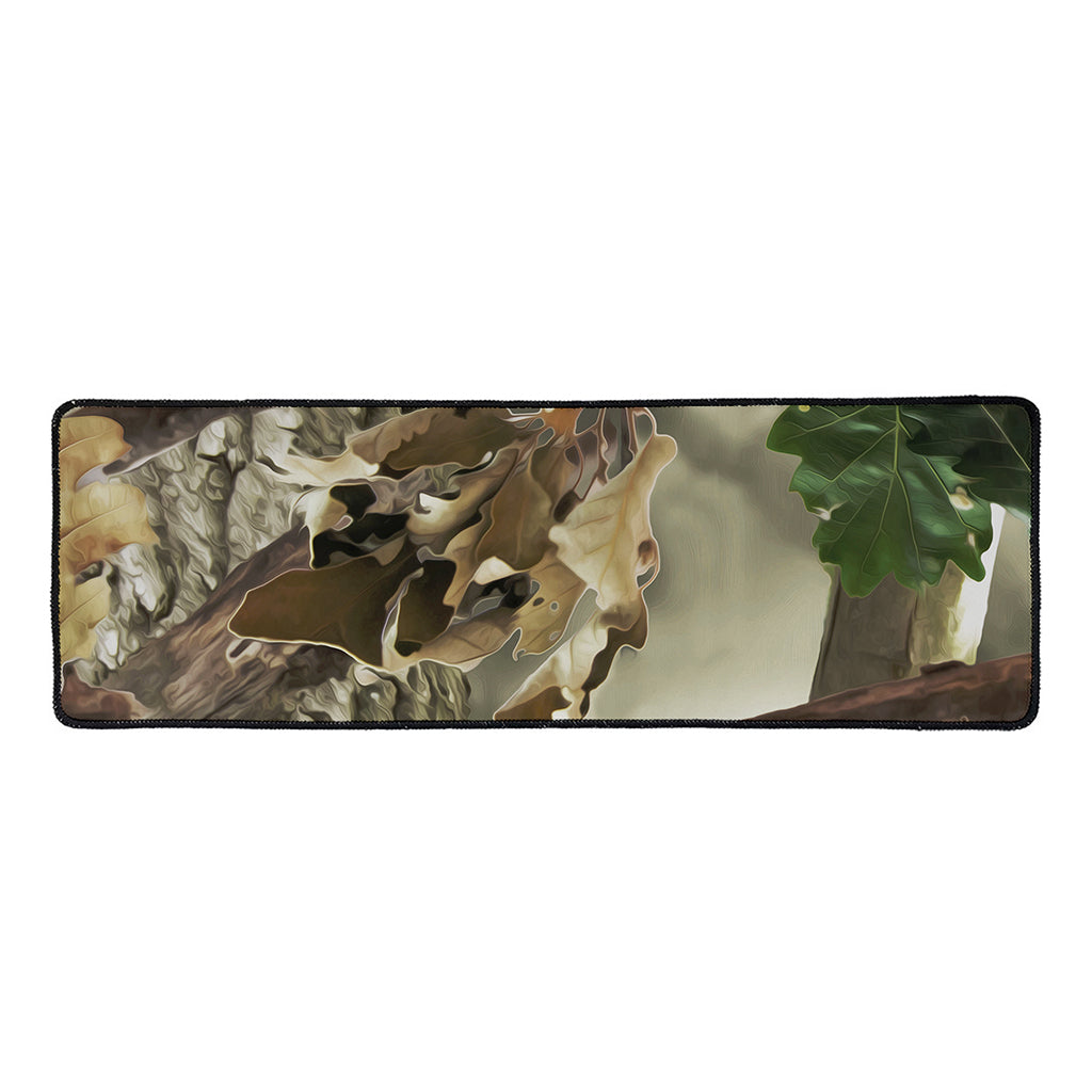 Oak Tree Hunting Camouflage Print Long Kitchen Mat