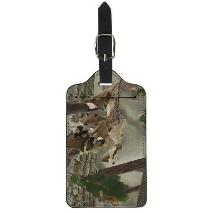 Oak Tree Hunting Camouflage Print Luggage Tag
