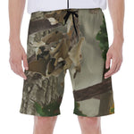 Oak Tree Hunting Camouflage Print Men's Beach Shorts