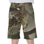 Oak Tree Hunting Camouflage Print Men's Beach Shorts