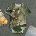 Oak Tree Hunting Camouflage Print Men's Bodysuit