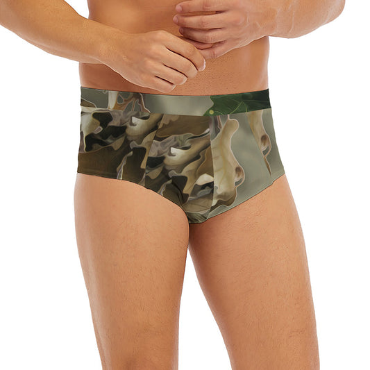 Oak Tree Hunting Camouflage Print Men's Briefs