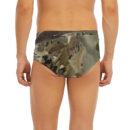 Oak Tree Hunting Camouflage Print Men's Briefs