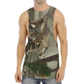 Oak Tree Hunting Camouflage Print Men's Muscle Tank Top