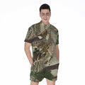 Oak Tree Hunting Camouflage Print Men's Romper