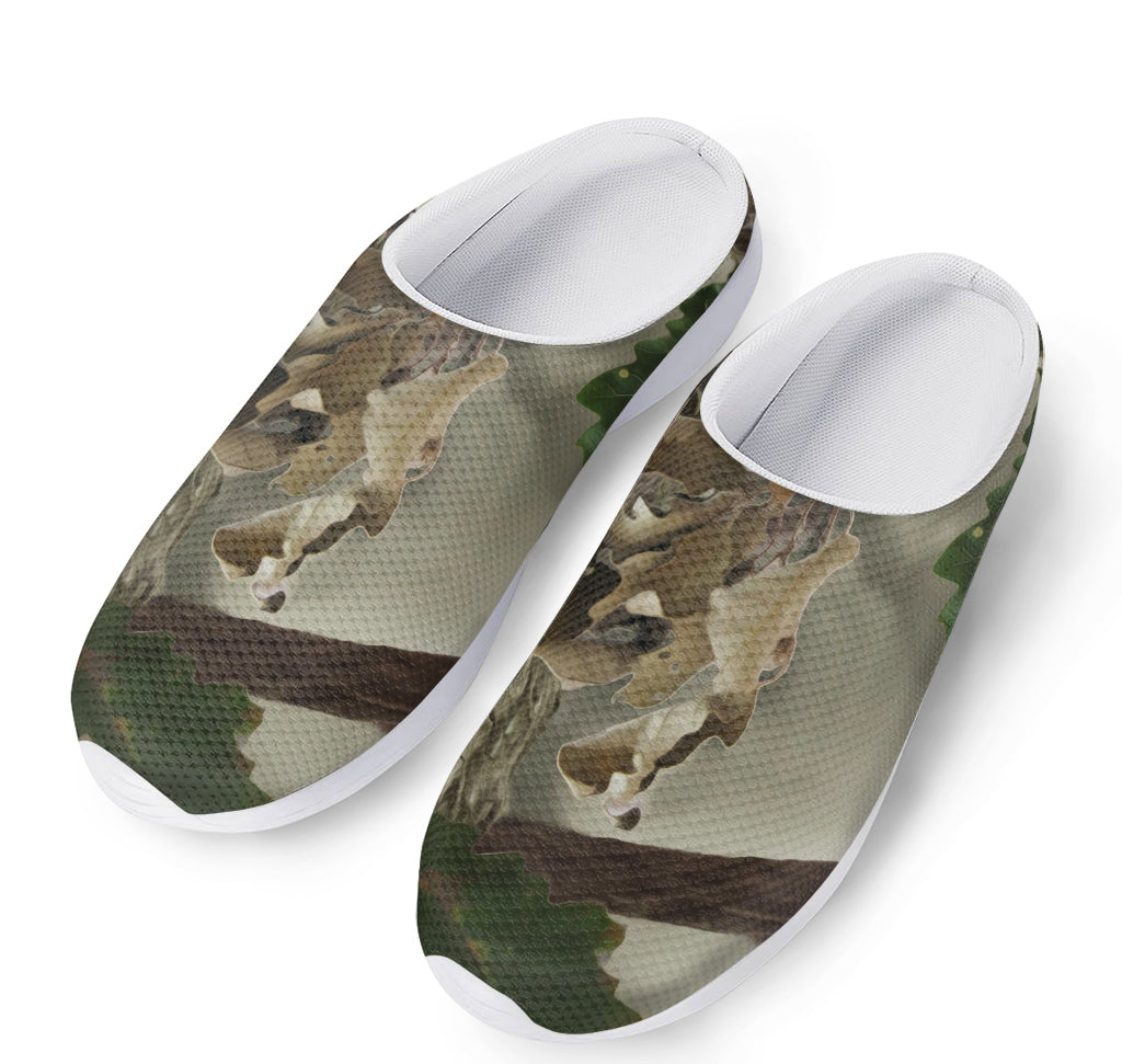 Oak Tree Hunting Camouflage Print Mesh Casual Shoes