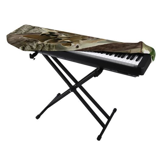 Oak Tree Hunting Camouflage Print Piano Keyboard Cover