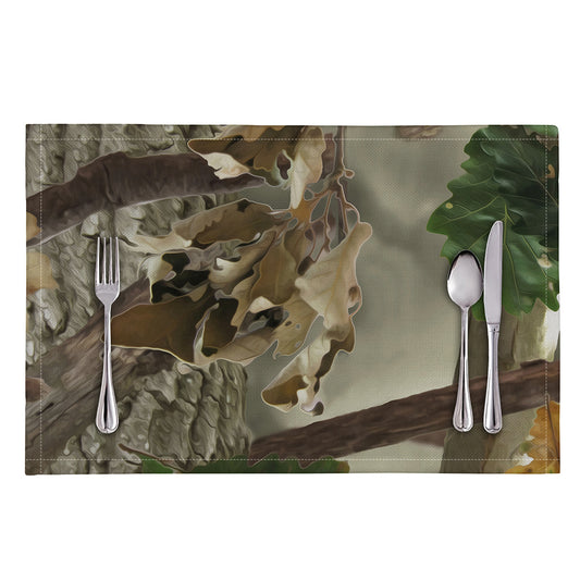 Oak Tree Hunting Camouflage Print Placemat