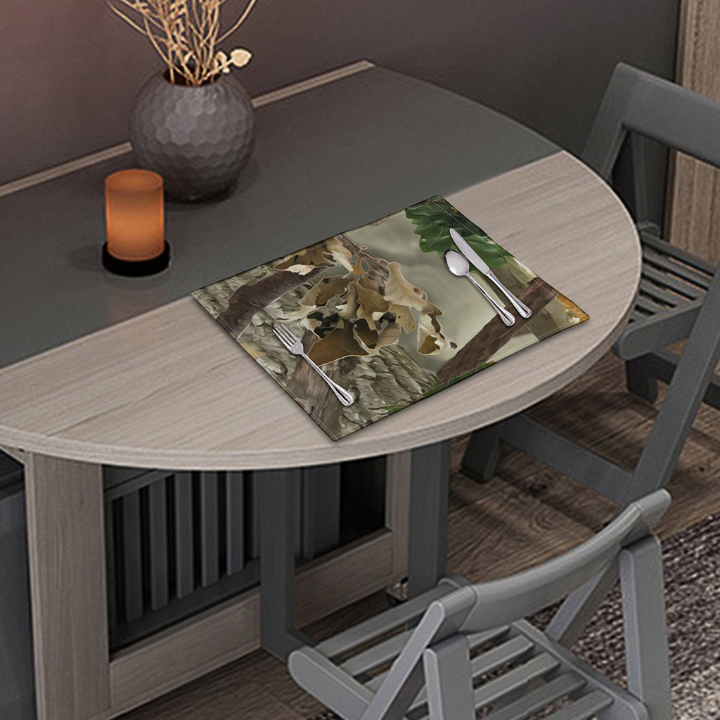 Oak Tree Hunting Camouflage Print Placemat