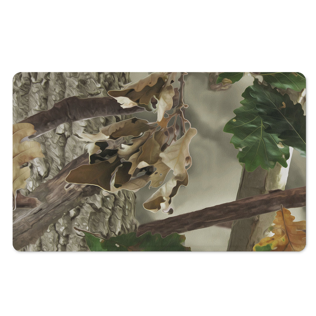 Oak Tree Hunting Camouflage Print Polyester Doormat