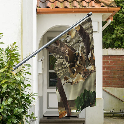 Oak Tree Hunting Camouflage Print Polyester Flag