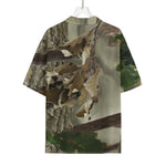 Oak Tree Hunting Camouflage Print Rayon Hawaiian Shirt