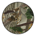 Oak Tree Hunting Camouflage Print Round Floor Mat