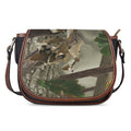 Oak Tree Hunting Camouflage Print Saddle Bag