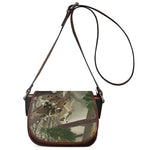 Oak Tree Hunting Camouflage Print Saddle Bag