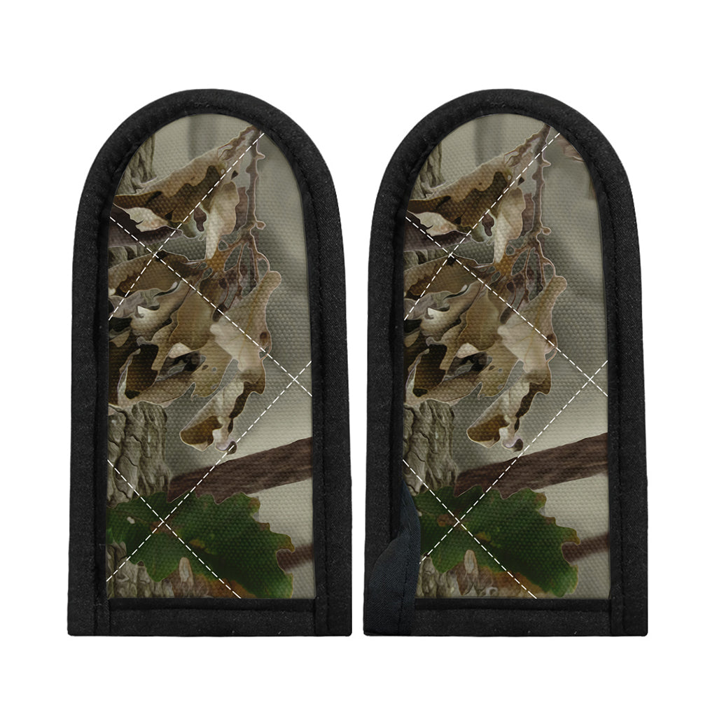Oak Tree Hunting Camouflage Print Skillet Handle Cover