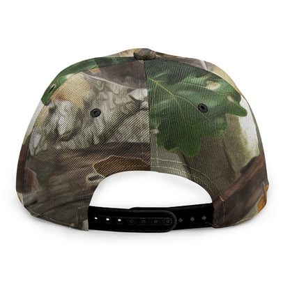 Oak Tree Hunting Camouflage Print Snapback Cap