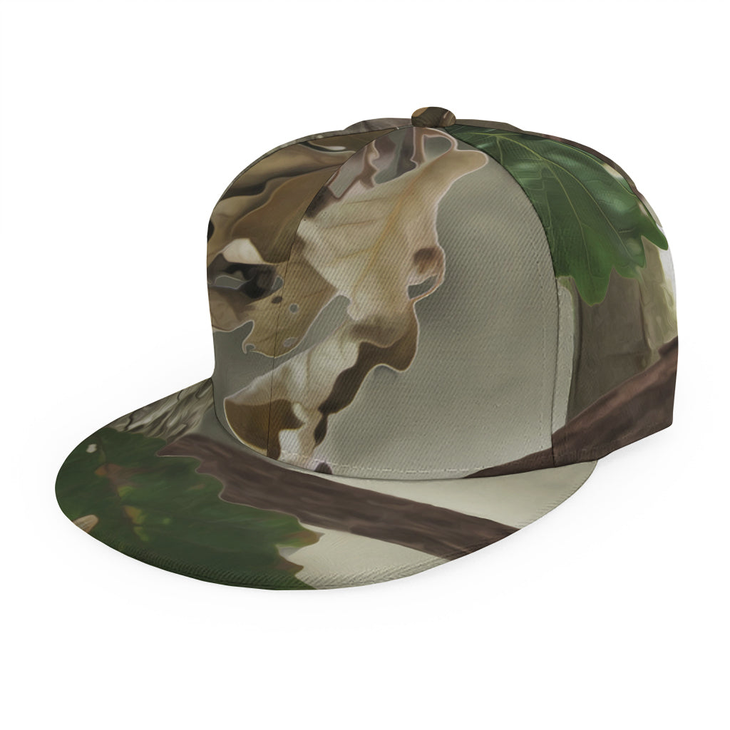 Oak Tree Hunting Camouflage Print Snapback Cap