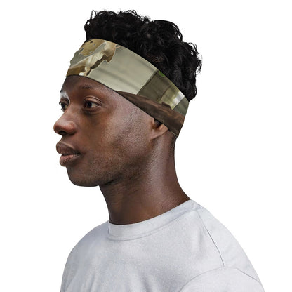 Oak Tree Hunting Camouflage Print Sports Headband