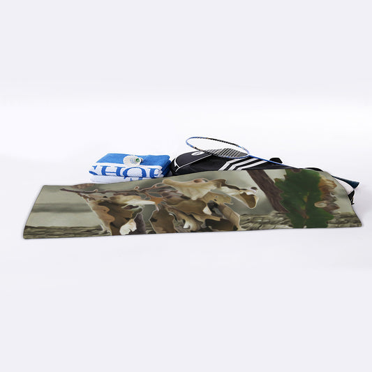 Oak Tree Hunting Camouflage Print Sports Towel