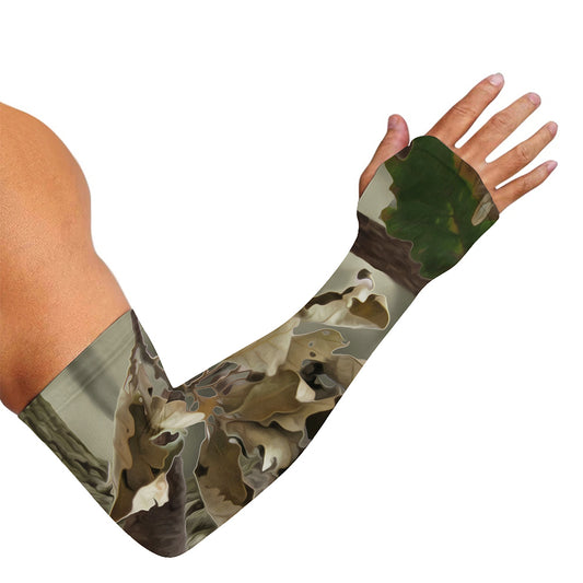 Oak Tree Hunting Camouflage Print Sun Protection Arm Sleeves