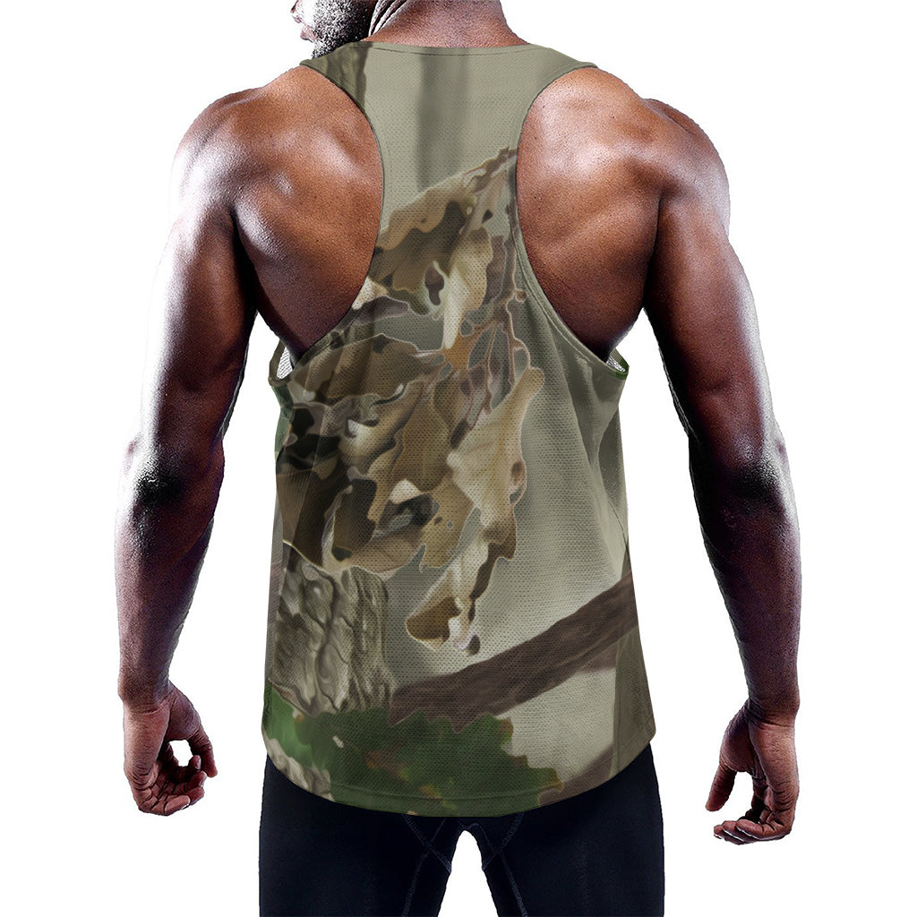 Oak Tree Hunting Camouflage Print Training Tank Top